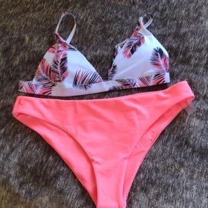 Tropical Triangle Bikini Swimsuit